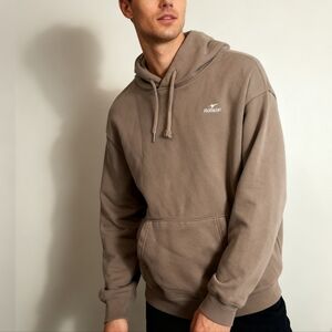 Hollister Men’s Size L Taupe Pullover Hoodie